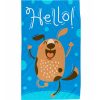 Dog Hello hand towel Face Cloth, towel 30x50cm