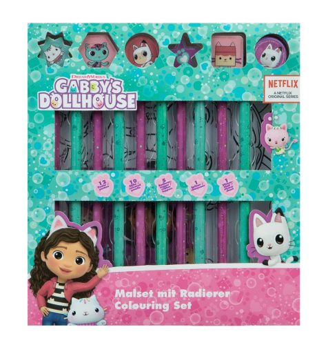 Gabby's Dollhouse Friends coloring set