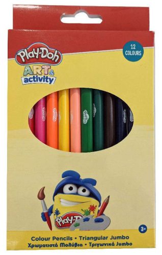 Play-Doh Art Jumbo Triangular Colored Pencils 12 pcs