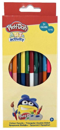 Play-Doh Art double-ended, triangular colored pencil set