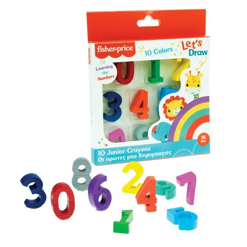 Fisher-Price Let's Draw numbered crayon set 10 pcs