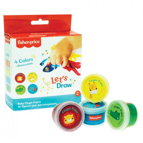 Fisher-Price Let's Draw baby finger paint, 6 pcs