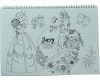 Disney Princess Spring A/4 spiral sketchbook with 40 sheets and stickers