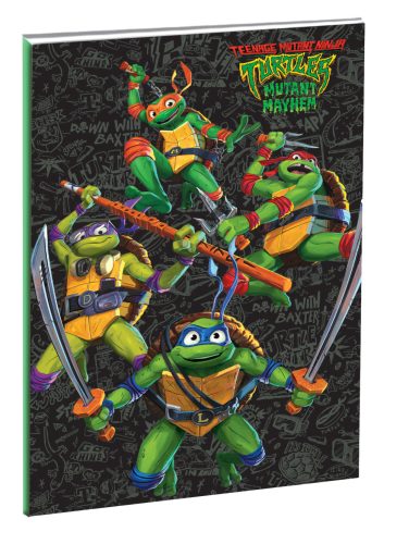 Teenage Mutant Ninja Turtles Power B/5 lined notebook with 40 sheets