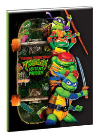 Teenage Mutant Ninja Turtles Skateboard B/5 lined notebook 40 sheets