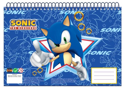 Sonic the Hedgehog Rush Sonic the Hedgehog A/4 spiral sketchbook, 30 sheets