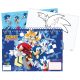 Sonic the Hedgehog Rush Sonic the Hedgehog A/4 Spiral Sketchbook with 40 Sheets and Stickers