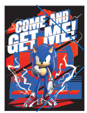 Sonic the Hedgehog Get Me Sonic the Hedgehog A/4 Elastic Folder