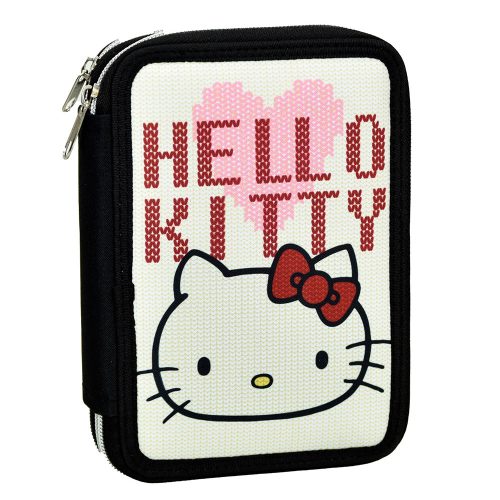 Hello Kitty Heart pencil case filled 2 layers