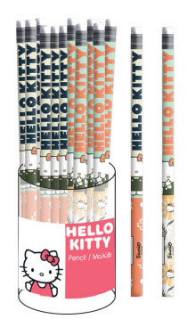 Hello Kitty Stay Sunny HB graphite pencil with eraser tip