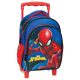 Spiderman Blue rolling preschool backpack, bag 30 cm