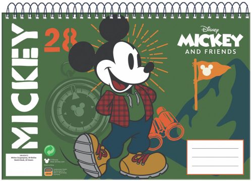 Disney Mickey  Hike A/4 Spiral Sketchbook 30 sheets