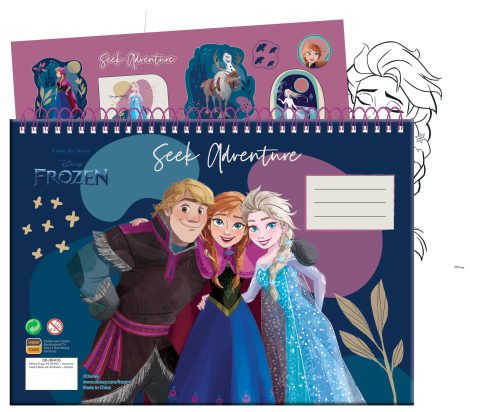 Disney Frozen Explore A/4 spiral sketchbook with 40 sheets and stickers