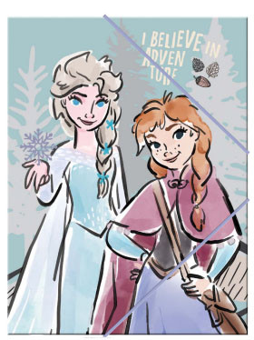 Disney Frozen Adventure A/4 elastic folder