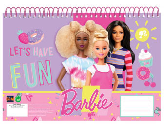 Barbie Happy Thoughts A/4 spiral sketchbook, 30 sheets