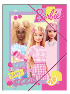 Barbie Happy Thoughts A/4 elastic folder