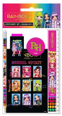 Rainbow High School stationery set 5 pcs