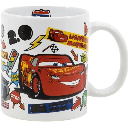 Disney Cars Stickers porcelain mug 325 ml in Gift Box