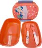 Disney Minnie  Summer sandwich box + cutlery set