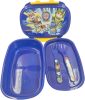 Paw Patrol Power Up sandwich box + cutlery set