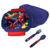 Spiderman Splotch sandwich box + cutlery set