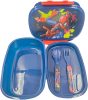 Spiderman Splotch Sandwich Box + Cutlery Set