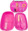 Barbie Love sandwich box + cutlery set