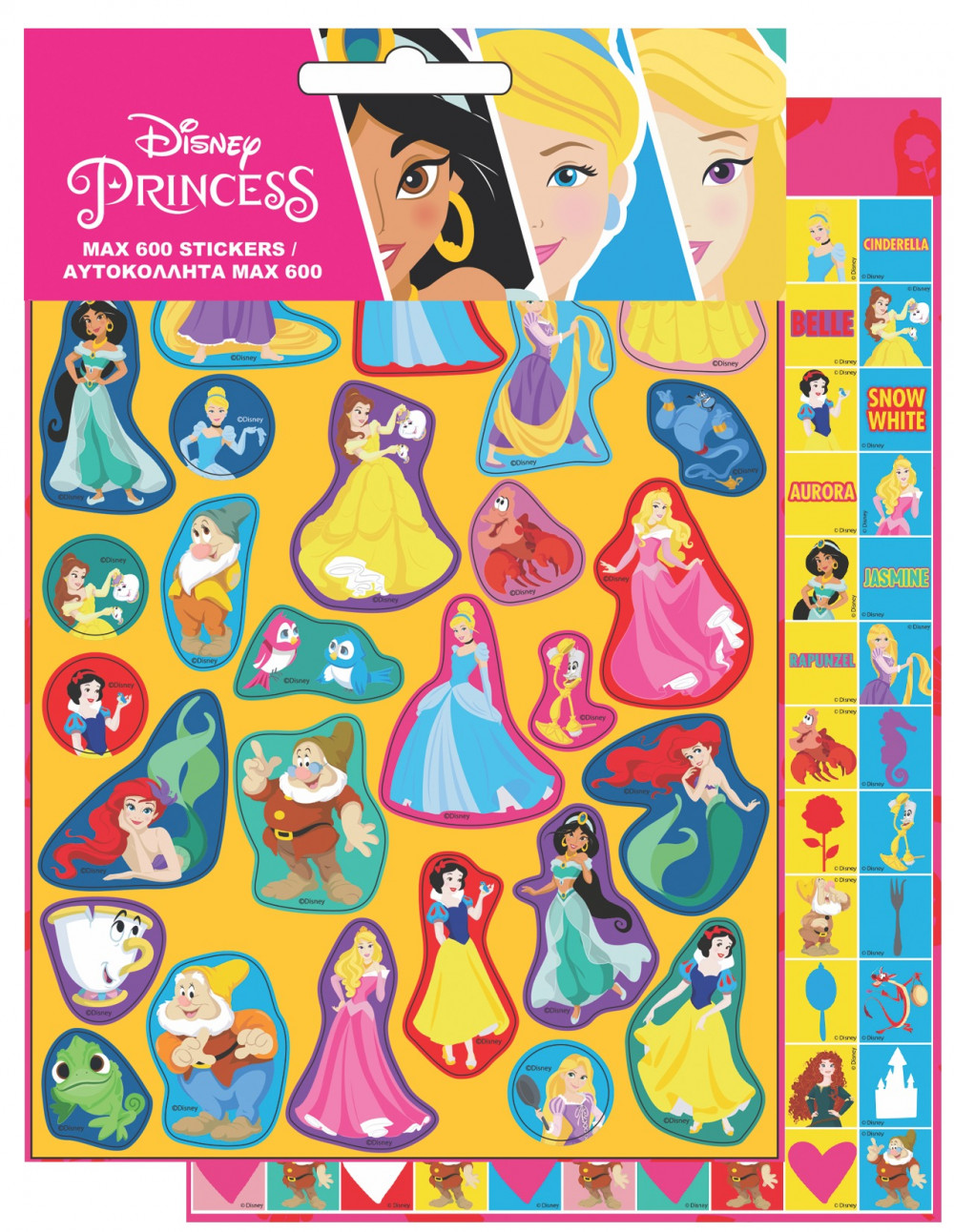 Disney Princess Jointly 600 pieces sticker set - Javoli Disney Online