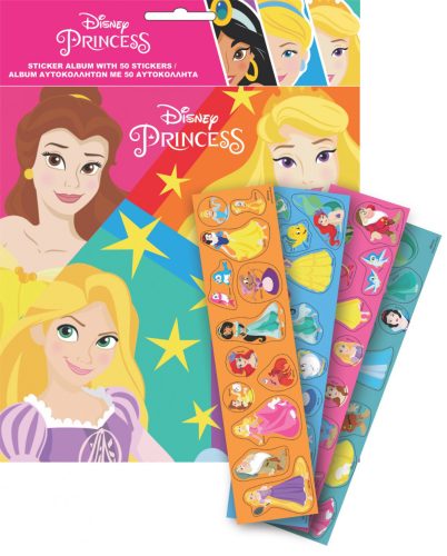 Disney Princess Jointly sticker album with 50 stickers