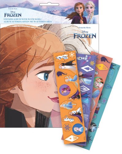 Disney Frozen Glamor sticker album with 50 stickers