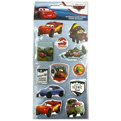 Disney Cars Adventure puffy foam sticker set