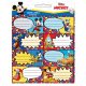 Disney Mickey  Fun Times notebook label set of 16