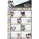 Disney Minnie  Draft notebook label with stickers, set of 16