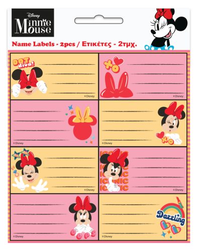 Disney Minnie  Wink notebook label 16 pieces