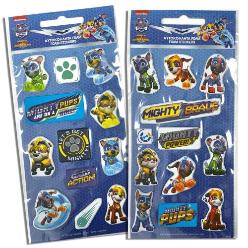 Paw Patrol Knights puffy sponge sticker set