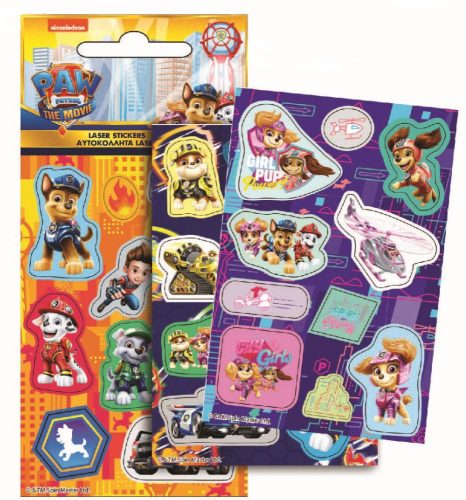 Paw Patrol Movie holographic sticker set