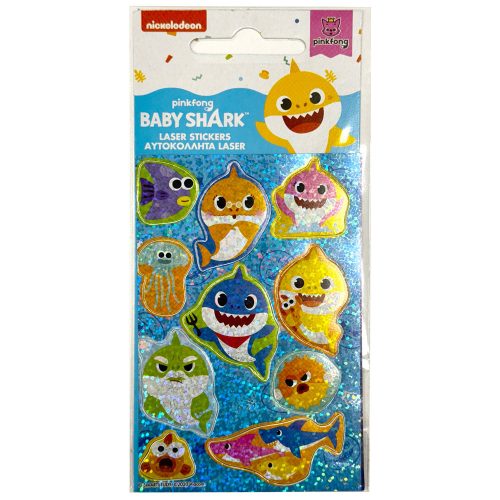 Baby Shark Aquatic holographic sticker set