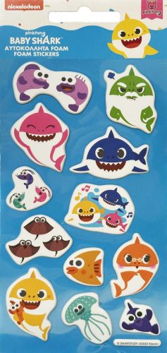 Baby Shark Aquatic puffy foam sticker set