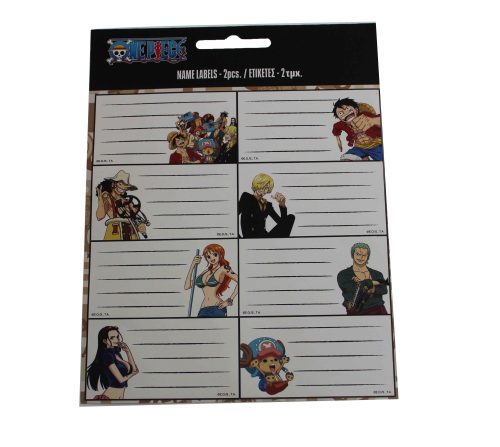 One Piece Luffy notebook label set of 16