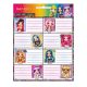 Rainbow High School notebook label 16 pcs