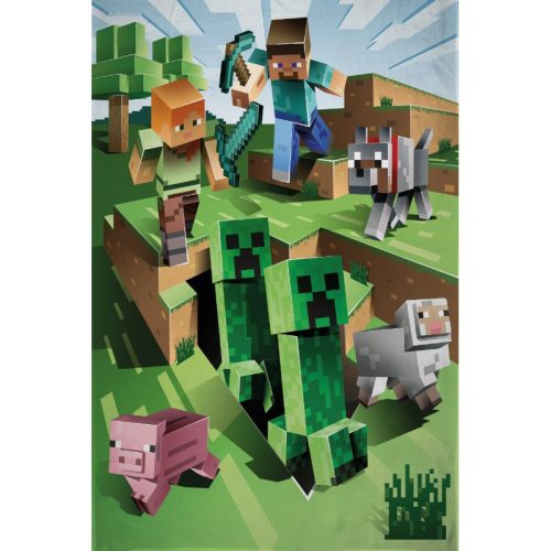 Minecraft Cave Attack polar blanket 100x150cm