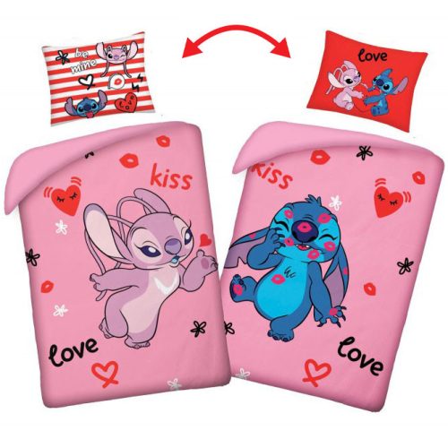 Disney Lilo and Stitch Kiss bedding cover 140×200cm, 70×90 cm