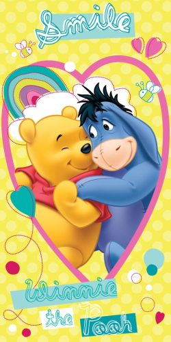 Disney Winnie the Pooh Smile bath towel, beach towel 70x140cm