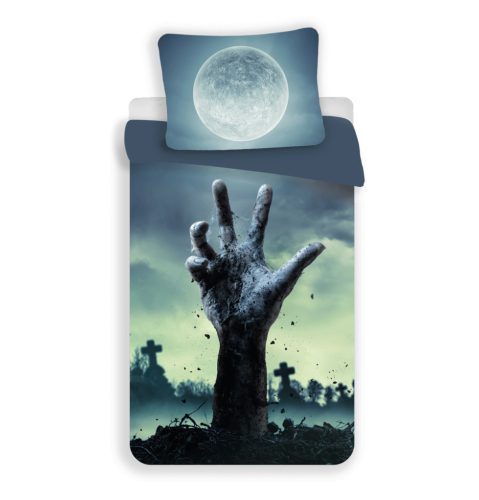 Halloween Moon Zombie Bedding Set 140x200cm, 70x90 cm Microfibre