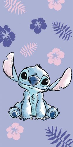 Disney Lilo and Stitch Purple bath towel, beach towel 70*140cm