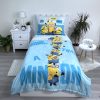 Minions Blue bedding set 140×200cm, 70×90 cm microfibre