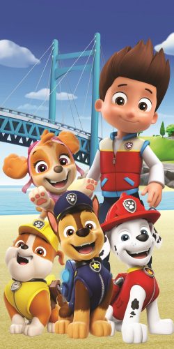 Paw Patrol Bridge bath towel, beach towel 70x140cm