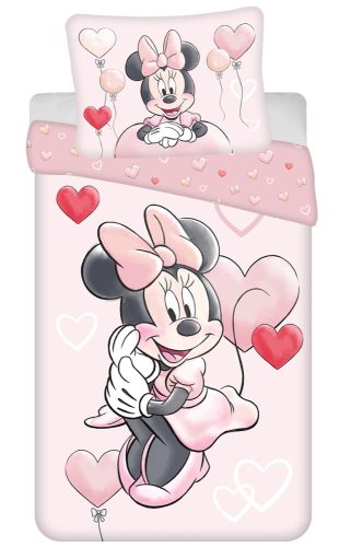 Disney Minnie  Heart Balloons bed linen set 140×200cm, 70×90 cm