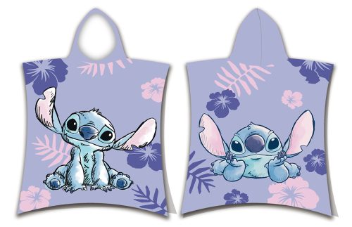 Disney Lilo and Stitch Purple beach towel poncho 50x115 cm