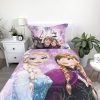 Disney Frozen Pink-purple bedding cover 140×200cm, 70×90 cm